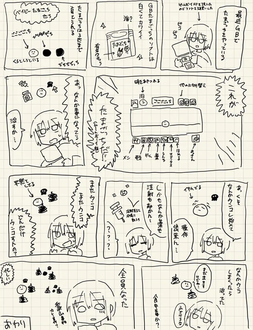 ゲームプレイ日記(GBたまごっち) 