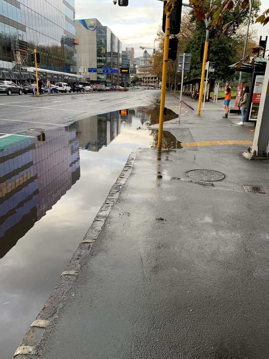 LesterHermine's tweet photo. Come on @AklCouncil a little bit of rain means time to unblock the drains.  Always blocks here outside Victoria Park.   You should know this. https://t.co/4Y4Docgsf5