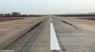 Black Marks r of polymer rubber that's not engine material. Black marks on runway r caused by tyres friction during spin up time at landing During landing aircraft's tyres,first touch d runway surface. The friction built up causes rubber to polymerize harden & leave blk marks. 6