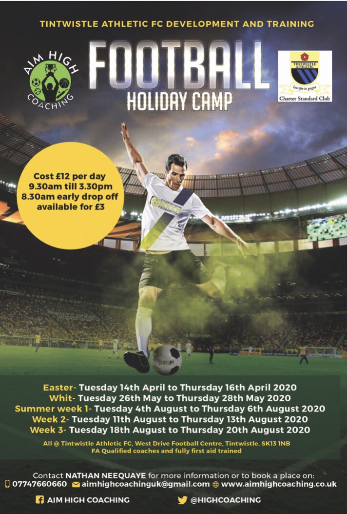 HighCoaching's tweet photo. Another two sports camps that should be starting again tomorrow! 😢
Please come back and support us when things are back up and running again! 🙏🏽
Take care everyone, we are missing you all and hopefully we will see you all soon! https://t.co/q9Rhr4Q9lq