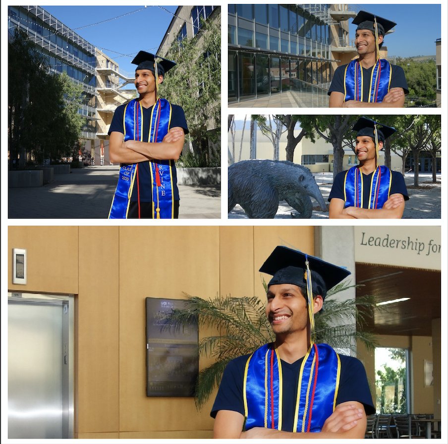 UCIrvine_MBA's tweet photo. Enzo Washington, MIE '20, is exploring an innovative way to take graduation pictures remotely during the #COVID19 pandemic. His current project is OmniGrad—an AI powered platform that provides UCI-themed backgrounds for graduation photos. #UCIMerage #MerageAlum #DigitallyDriven https://t.co/Aq0wpdTVXz