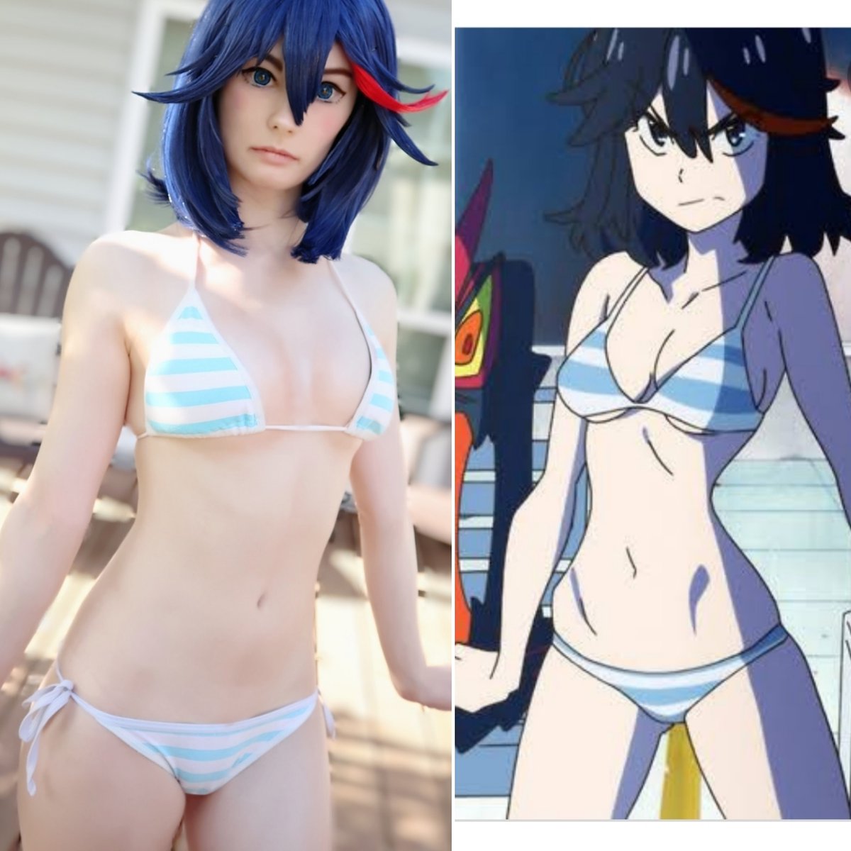 My fav side by side to date!
Wig styling is tough!

#killlakill #ryukomatoi #killlakillcosplay #ryukomatoicosplay #cosplayergirl #sidebysidecosplay #cosplay