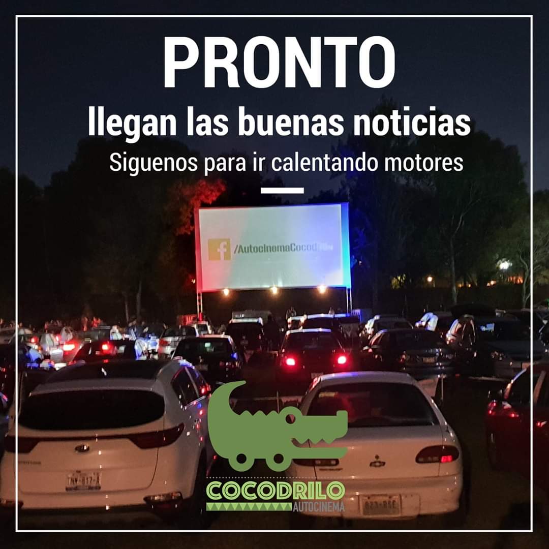 AutocinemaCoco's tweet photo. Ya los extrañamos :) y estamos preparando el Autocinema Cocodrilo para recibirlos. 🐊📽 
Juntos vamos a viajar en el tiempo muy pronto 😉 #autocinema #puebla #cholula #cinema #entretenimiento #seguro https://t.co/k0xkAHcwz6