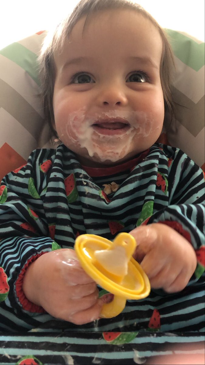 WordOfMum1's tweet photo. Frozen yoghurt lollies went down a treat I think 😂 #frozenyoghurt #blw #messyface #bibado #yummy #keepcool #bestbibever https://t.co/BJpsOTdc0k