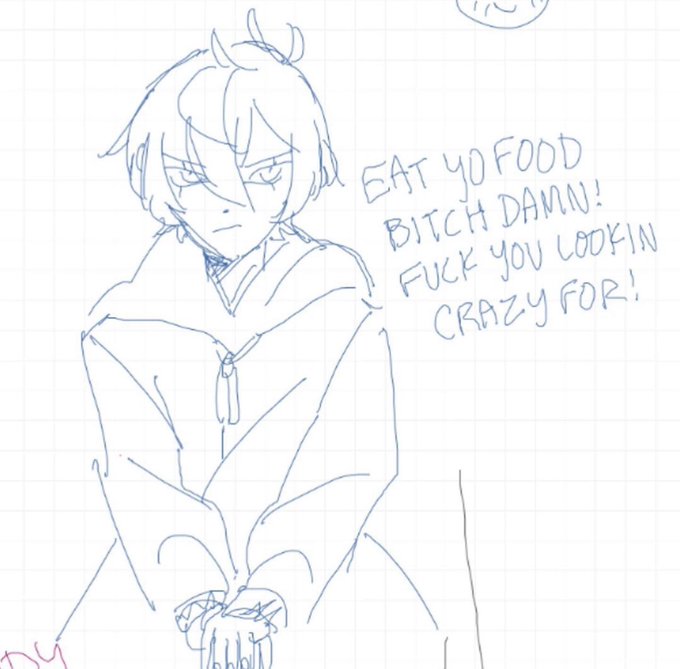 here r some Ritsus from my friends whiteboard i did because izumi didnt come home . Ritsu has never hurt me like this 