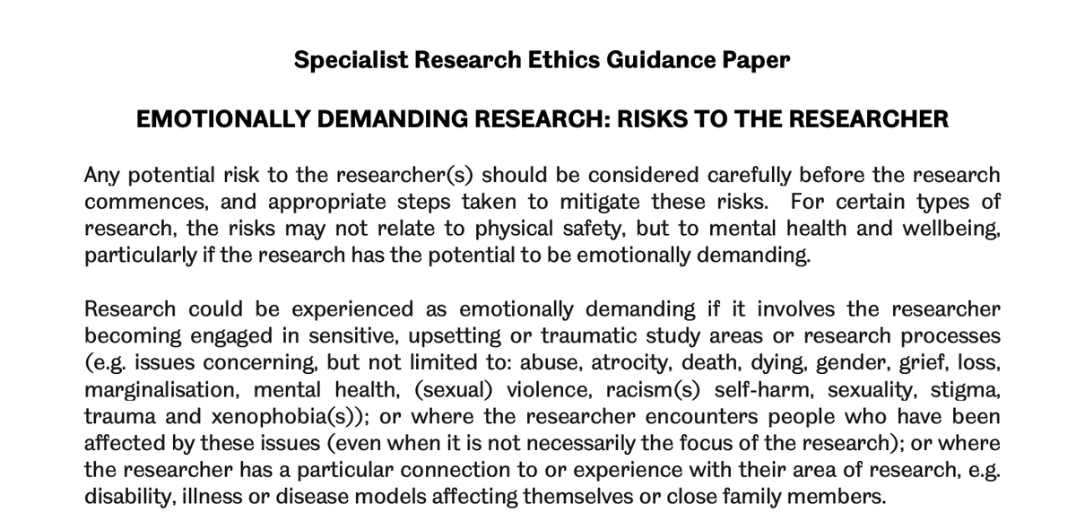 and there are ethics procedures for challenging sources beginning to come out such as the one below at the university of sheffield but this is massively under-researched in general, and especially in history