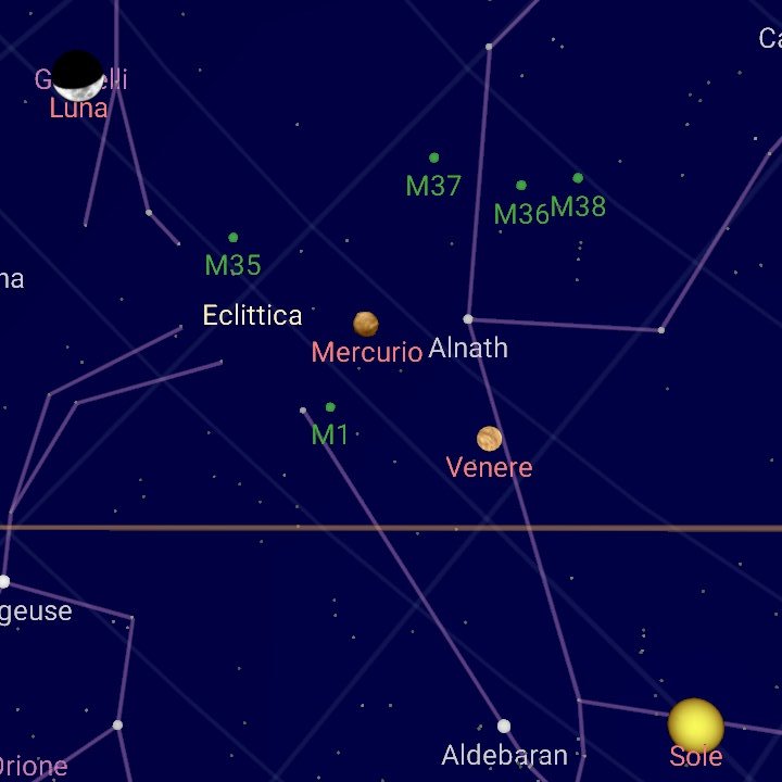 #astronomia Che spettacolo il cielo di questa sera. Lungo l'eclittica possiamo goderci #venere #mercurio il tutto condito con una falce di luna in un cielo terso anche in città! E su lo sfondo il massiccio del #monterosa