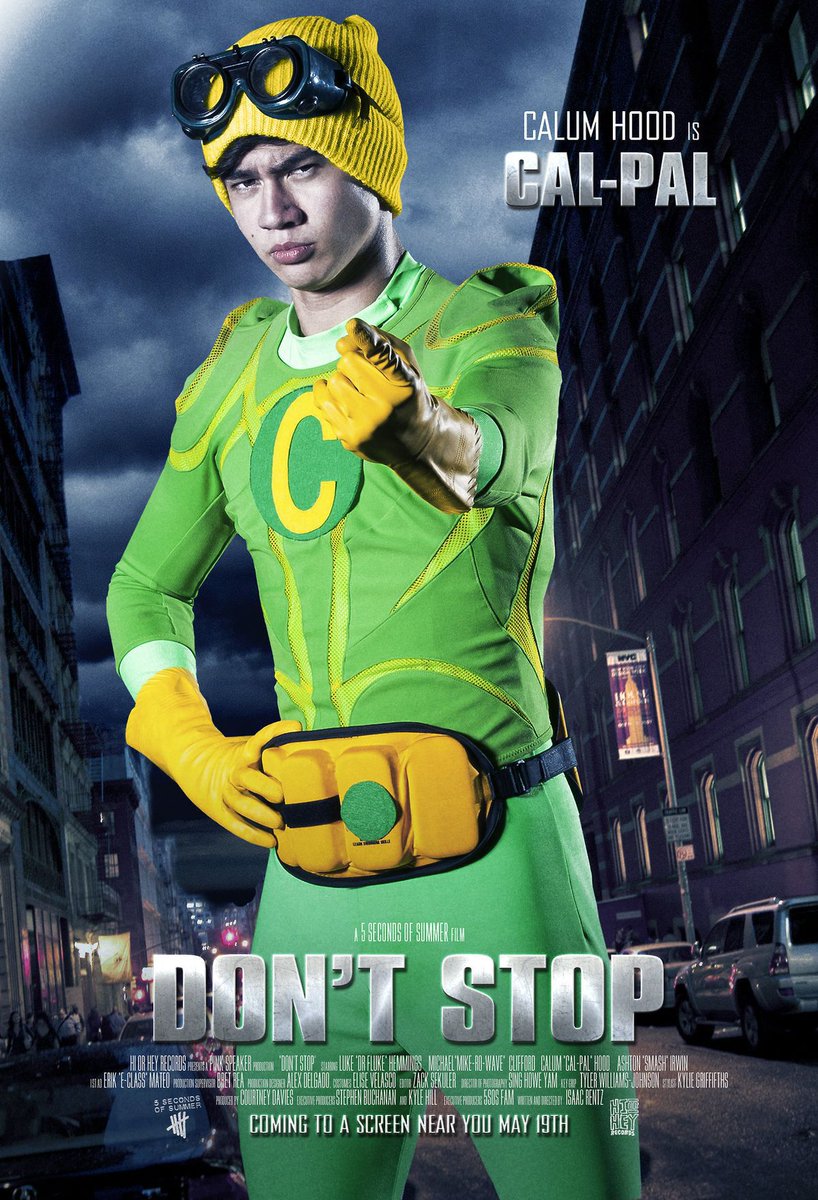 calum hood wearing colourful clothes; a thread