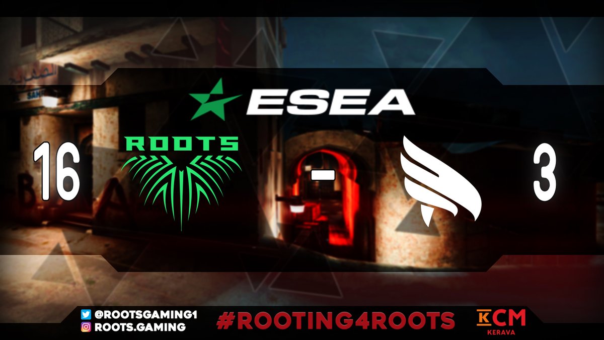 RootsGaming1's tweet image. Incredible performance from us today!
We won 19-15 against @lucidreamsGG &amp;amp; 16-3 against @falkngg

That puts us 10-0 and #1 @ESEA Open!

#rooting4roots #esportsfi #esea