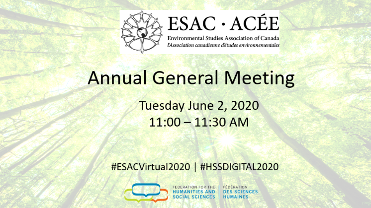 esaccanada's tweet photo. Don't miss out on this year's AGM coming up June 2! #ESACVirtual2020 #HSSDIGITAL2020 https://t.co/P7QVAJsWYW