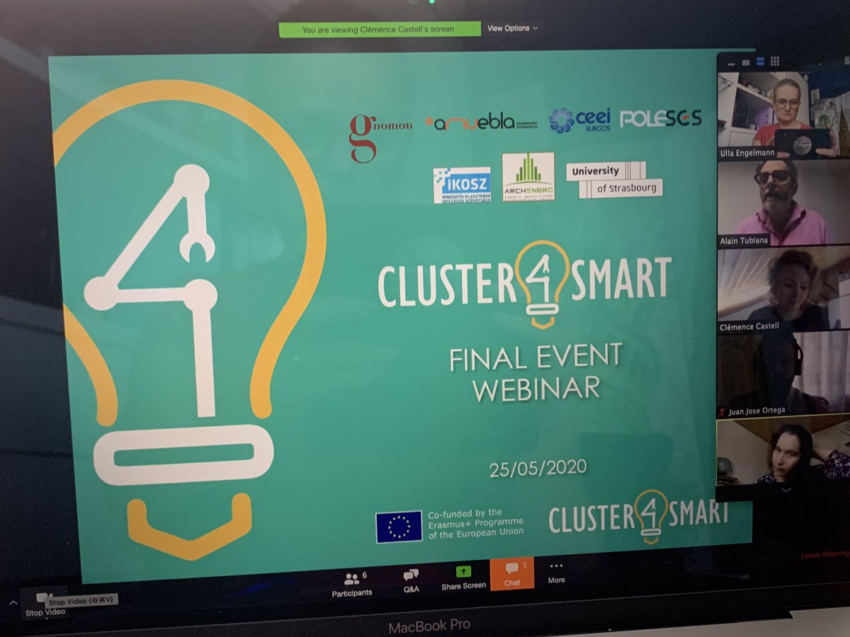 ulla234's tweet photo. #Cluster4Smart webinar with online #capacitybuilding for #clusters managers - important feature nowadays
@TubianaAlain @SamiraKhemkhem @Clusters_EU @Cluster4S https://t.co/qobHKDn59H