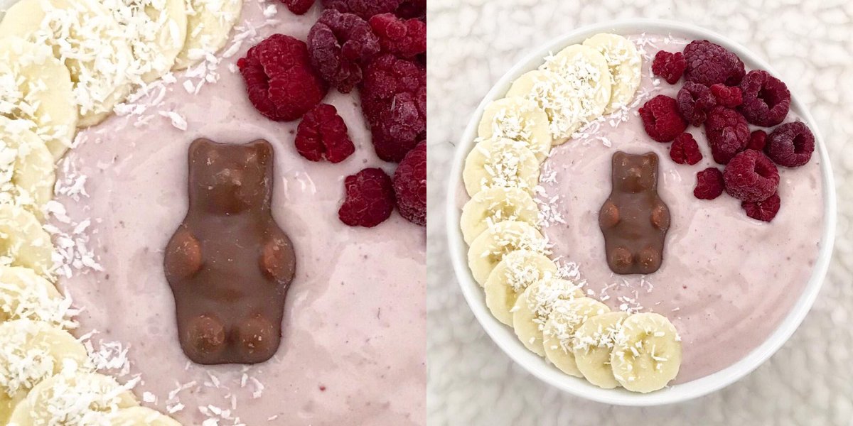 Smoothie time 🍓❣️ #FoodPositivity #smoothiebowl #smoothie #snack #snacktime