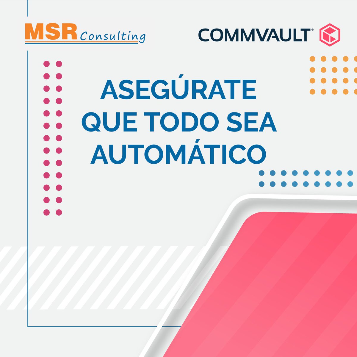 MSR_CTM's tweet photo. Mejora el rendimiento de los respaldos y restauración de los datos de tu empresa 

¡No pagues por algo que no necesitas! 

👉 https://t.co/ts0VhO84mg

#MSRConsulting #DataProtection #CommVault https://t.co/GdaOLFfQRU