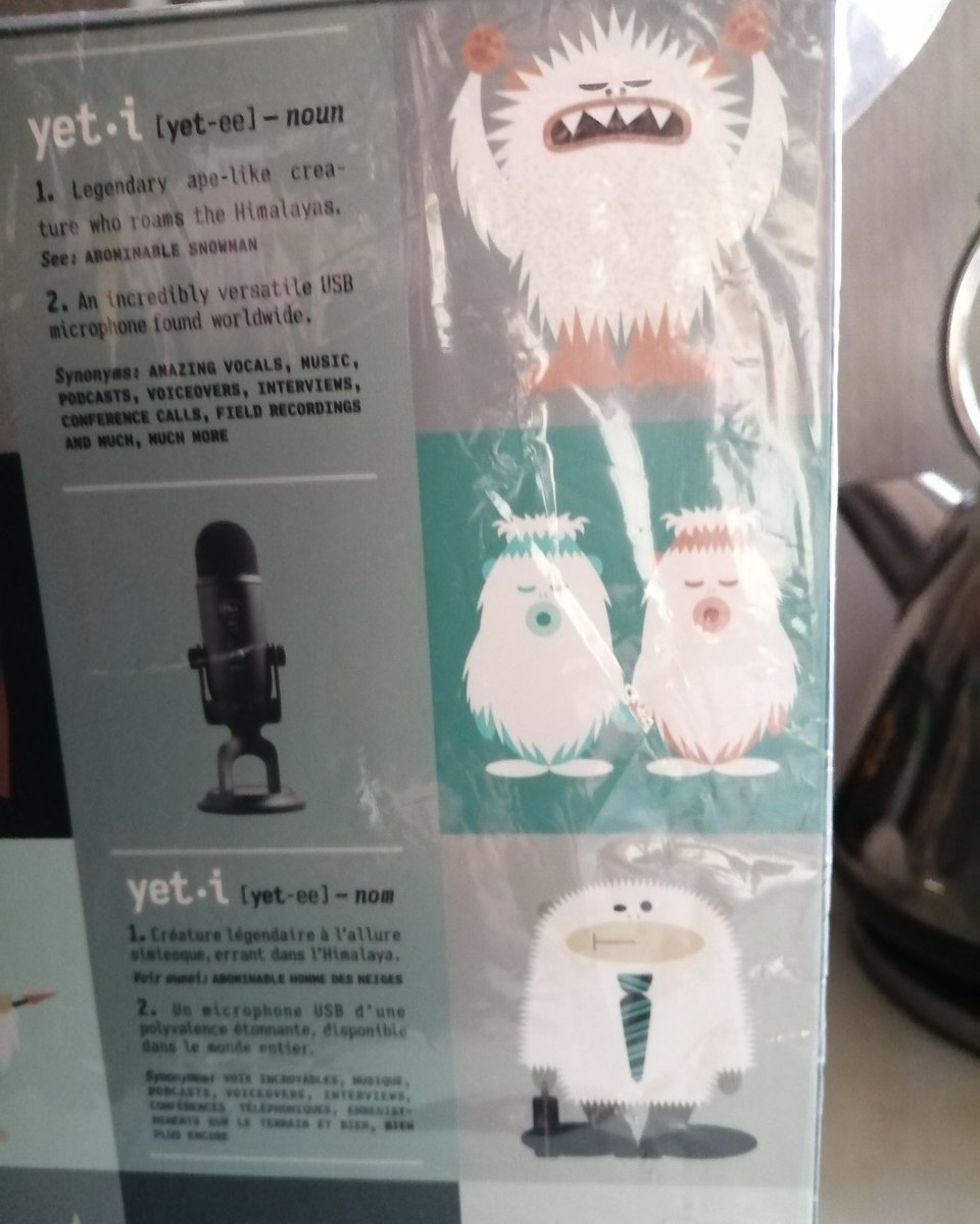 BettyBeatles's tweet photo. My Blue Yeti has come finally! Been out of stock for ages.
Tomorrow I will try it out #voiceoverbeginner https://t.co/udK4yxpJXh