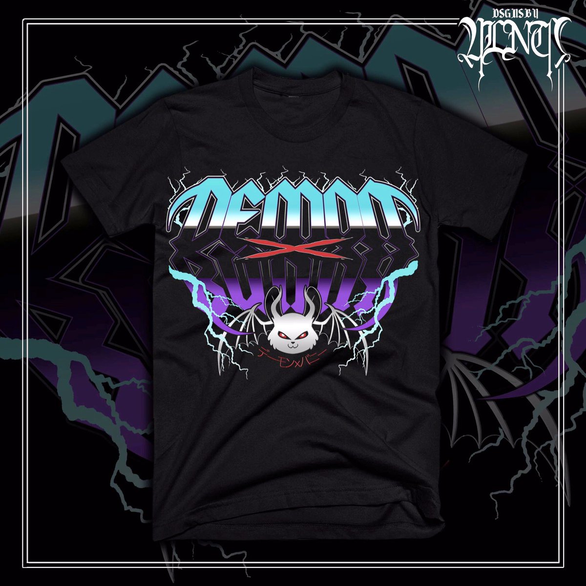 DemonxBunny's tweet photo. NEW #demonxbunny THRASH tee available to preorder now! They’ll arrive SOON - S-4X (5 is sold out) click here for yours -> https://t.co/5QblYA9nnb https://t.co/nbzqeDrQST