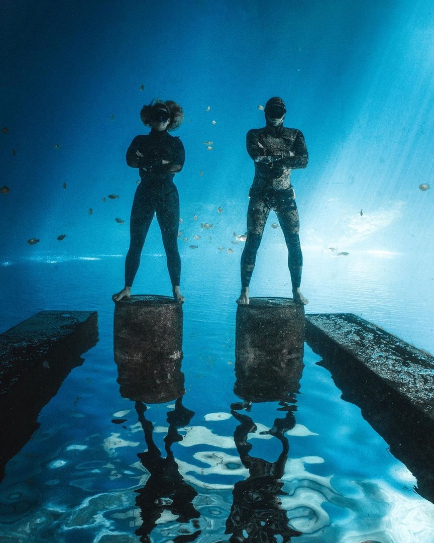 Looking for a cave diving spot? 💦 Williston's Blue Grotto is known for its underwater cavern with one million candle-powered lights -- perfect for divers of all levels! Bookmark this hidden gem for future trips. #LoveFL IG: liam__maclean , amandasmerge & depthwishfreediving