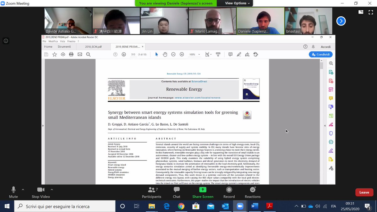 Davide_Astiaso's tweet photo. Today we shared ideas, expertise and know how with @Tsinghua_Uni for new joint researches with @SapienzaRoma on Optimization on #Hydrogen #Energy System, flexible cell for grid balancing, H2 in Energy Internet, thanks to @IUC_EU cooperation! #P2G #RES #decarbonization https://t.co/ndeDKU3WwC