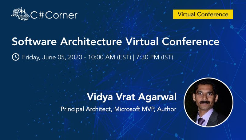 CsharpCorner's tweet image. Join @dotnetauthor to learn about #Microservices Architecture on 5th June at @CsharpCorner Software Architecture Virtual Conference!! 
Register now: bit.ly/3cvywwi
#publicspeaking #Developers #VirtualConference #SoftwareArchitecture #VirtualEvents