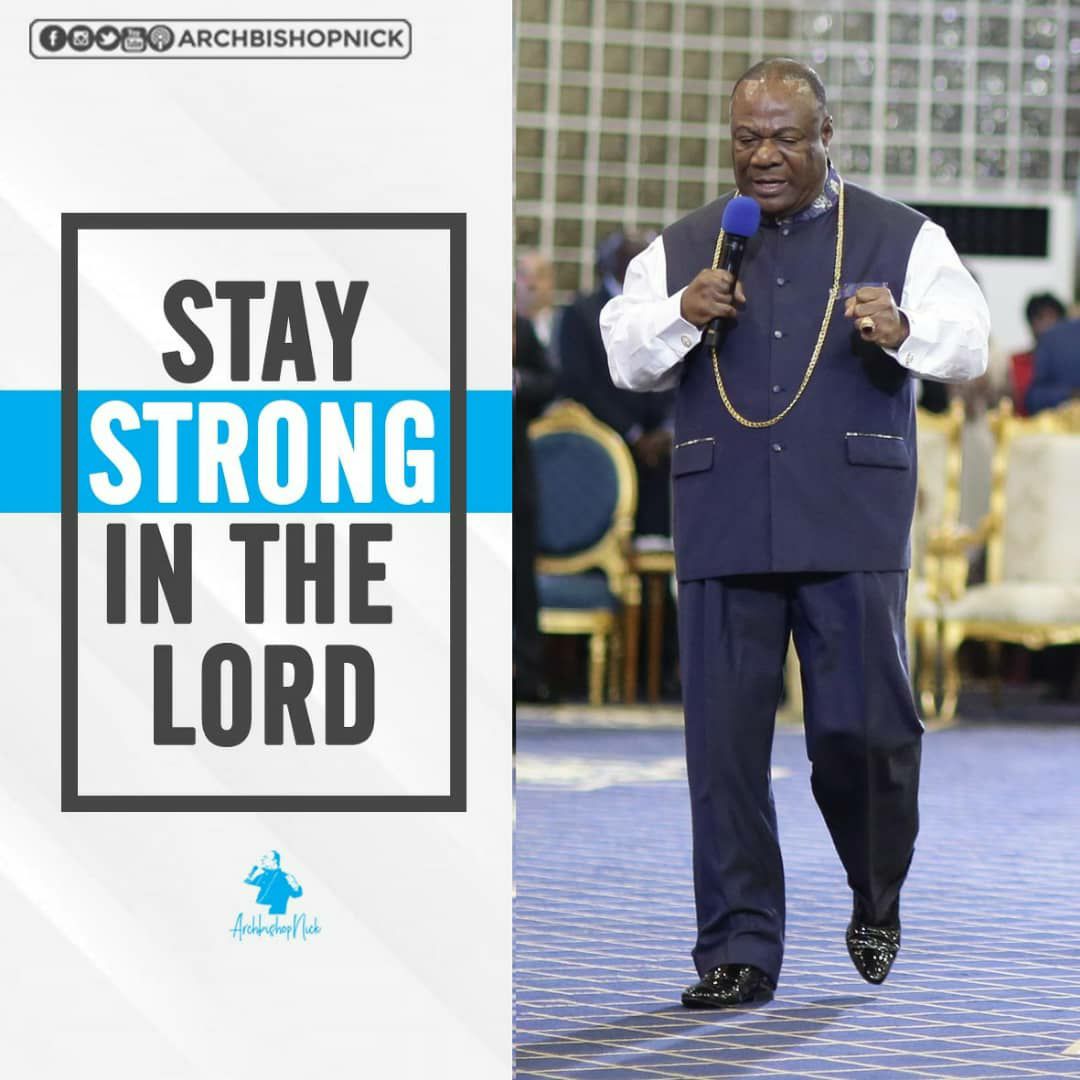 ArchbishopNick's tweet photo. As you begin the week, remember that storms and trials will come, but know where your help comes from. Be unmovable, be unshakable, and STAY STRONG IN THE LORD AND IN THE POWER OF HIS MIGHT! 
Make it an awesome week! 
#ArchbishopNick 
#jesusismyrock #thelordismyhelper https://t.co/TaOCxMnQPd