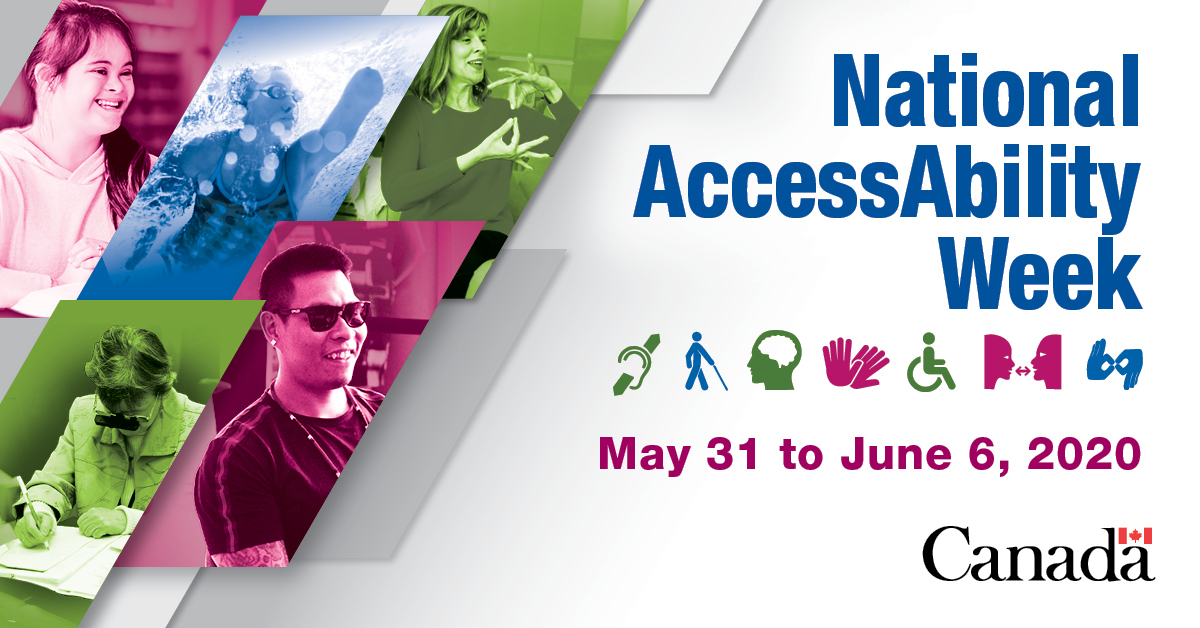 National AccessAbility Week is May 31 to June 6. This week is a time when accessibility and inclusion are promoted across communities and workplaces, and a time to celebrate the contributions of Canadians with disabilities. <a href="/AccessibleGC/">Accessible Canada</a>

Learn more:
canada.ca/en/employment-…