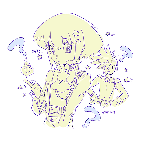 ガロ・ティモス ,リオ・フォーティア 「??? 」|ソウノのイラスト