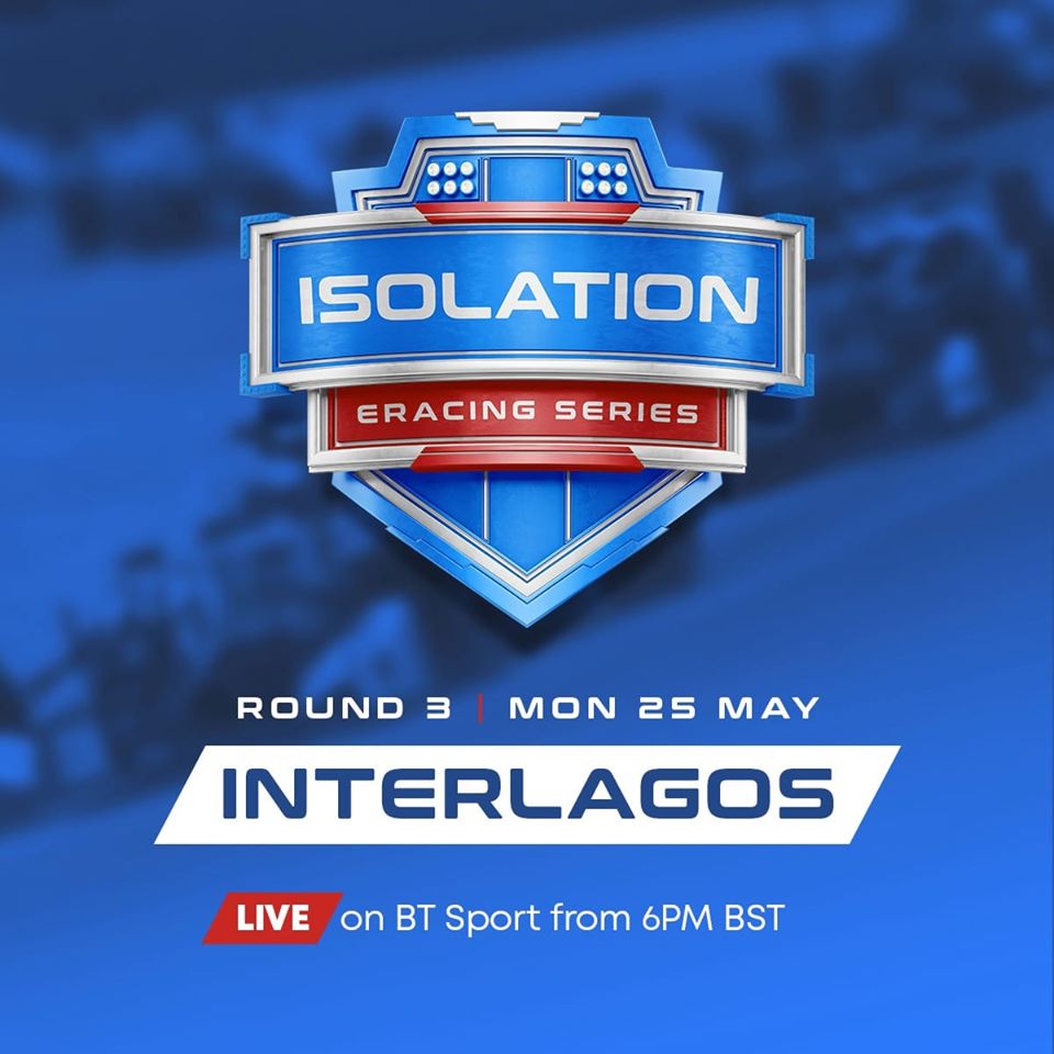 ChrisMcCarthy32's tweet photo. LIVE in an hour on @btsport 1️⃣ for the Isolation eRacing Series! It's round 3️⃣ and we head to Interlagos 🇧🇷 and welcome to the grid @rubarrichello ❗ Be sure to join us at 6pm 🔜 #BTSport #IsolationeRacingSeries @loudspeakerpls https://t.co/hlWKEcBfdA