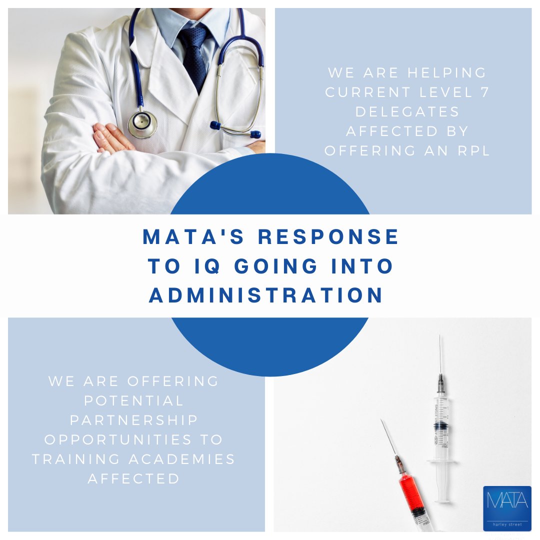 MATACourses's tweet photo. MATA would like to reassure everyone that we have not been affected by IQ going into administration, as many other training academies have been, and we continue to offer our Level 7 Qualifications. Read more about how we are helping others. https://t.co/pbV3tOpNMi https://t.co/zlqPWRI2OT