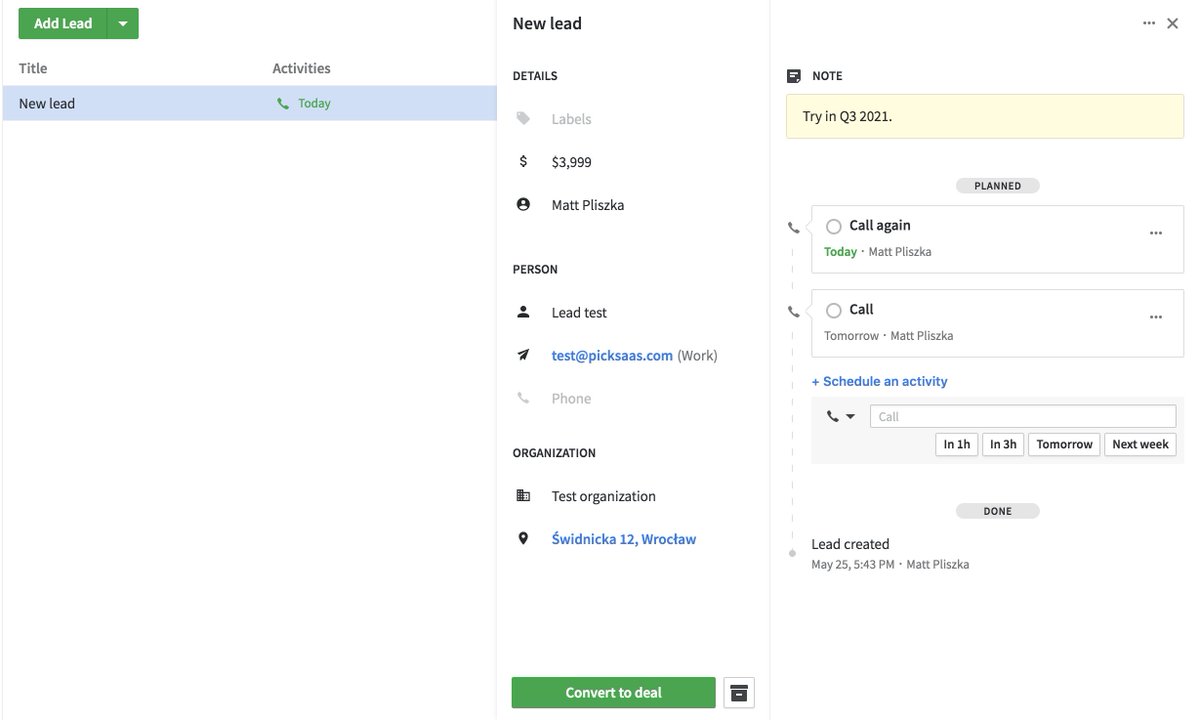 For most salespeople, lead nurturing is just an integral part of the workday and according to Capterra, the average conversion rate for lead generation in the #software industry hovers between 5% and 10%.

We're currently testing a new <a href="/pipedrive/">Pipedrive</a> "Leads" feature.