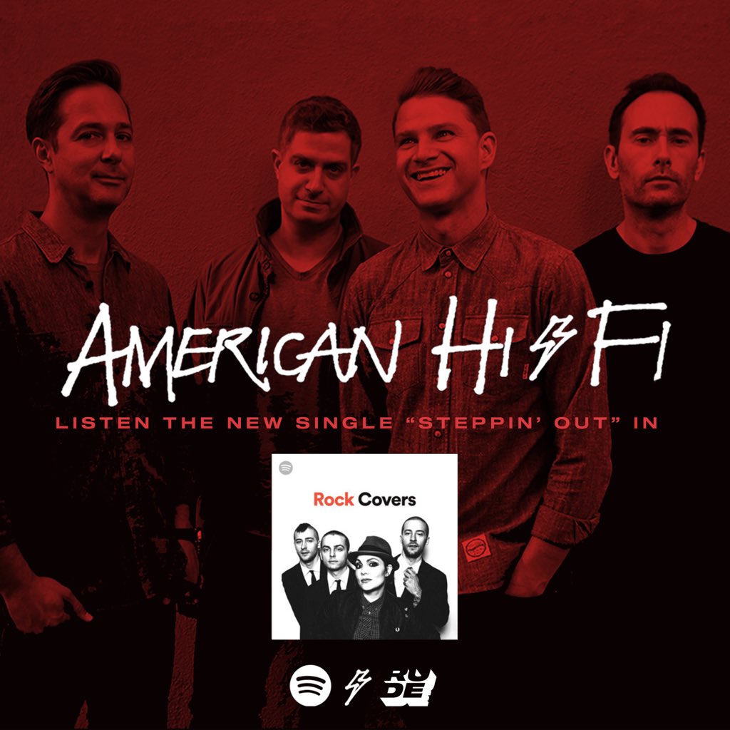 ruderecords's tweet image. Looking for some great Rock Covers? @spotify got you covered! 
Check out @AmericanHiFi official cover of Joe Jackson’s hit “Steppin’ Out” on the #RockCovers playlist!

⚡️: spoti.fi/2X1vryP