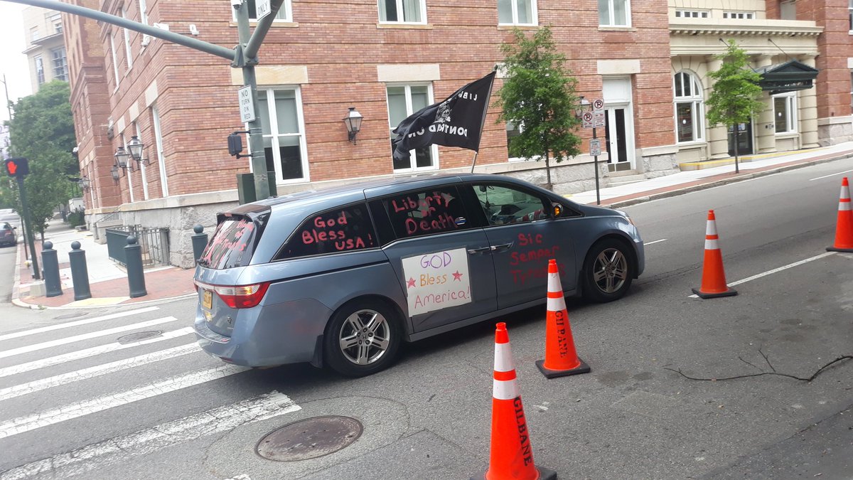 one thing I see is people holding up flags thru their sunroofs like the passenger in this car