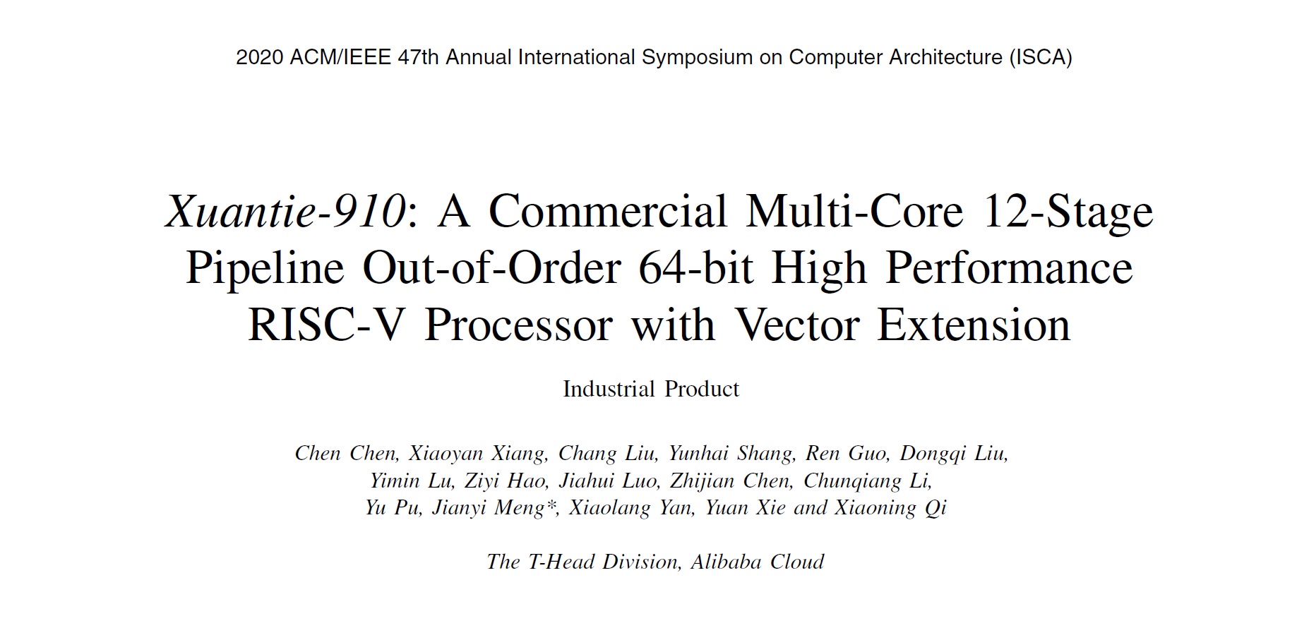 OGAWA, Tadashi on Twitter "=> Xuantie910 A Commercial MultiCore 12