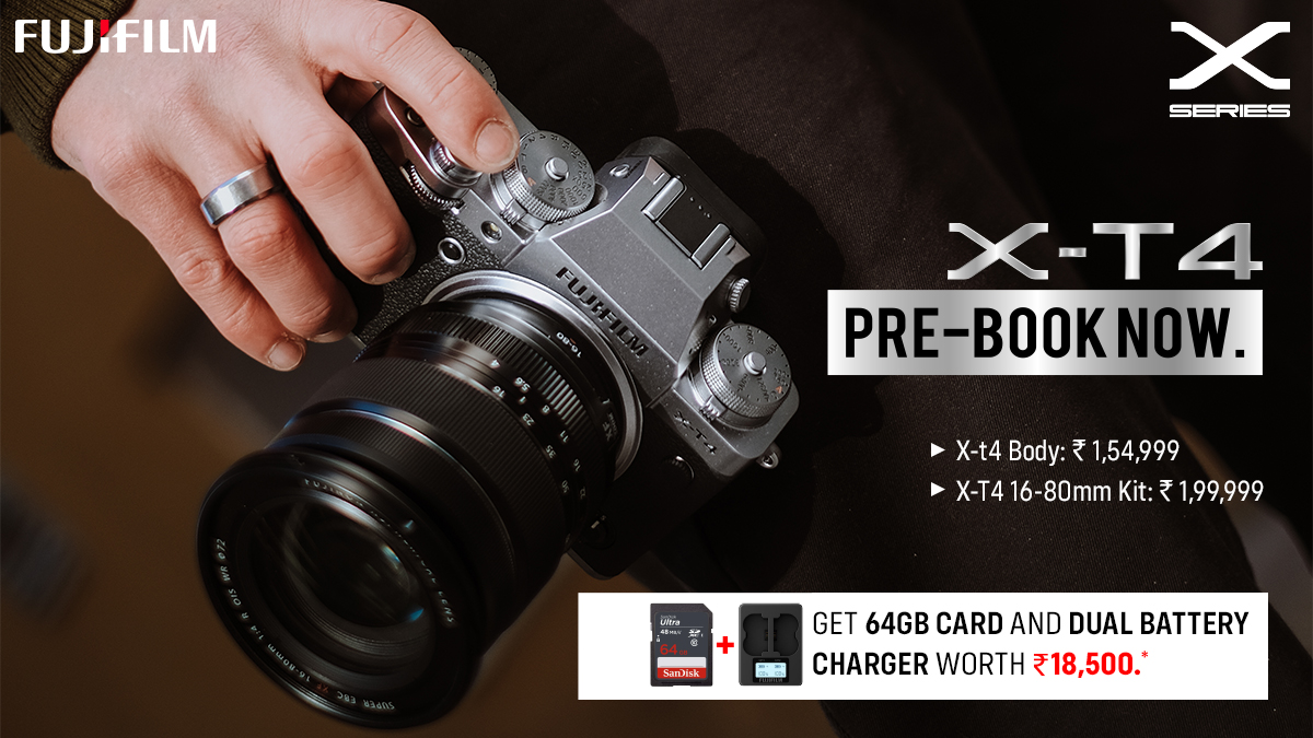 FujifilmXIndia's tweet photo. Make your every click count with powerful performance, long battery life, in-built image stabilization, and many more of such amazing features. Pre-book the world's fastest mirrorless camera now.
https://t.co/SSku7Fxwad
#XT4 #MirrorLessIsMore #FujifilmXIndia https://t.co/LTe8ElvFlr