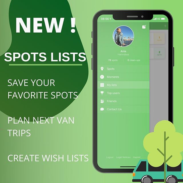 StayFreeVanApp's tweet photo. NEW #stayfreeapp is live! 🌿🌳 From now on, you can create spots lists and save your favorite places. 
JOIN StayFree Premium and use Lists without limits👑

We prepared couple ideas for how to use Lists : 👉Do you like hiking? Add all spots where you can park your van for a night https://t.co/TdZQJLlRZn