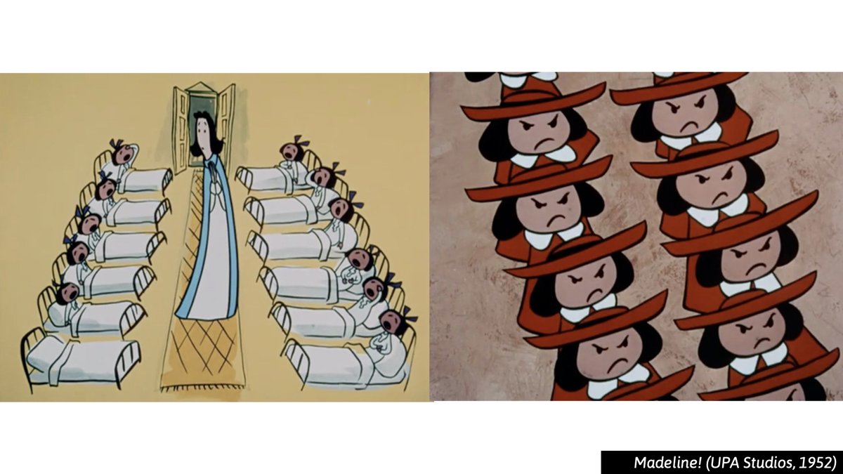 I have this as a slide in my class instruction on designing a cast a characters—making a case for the use of repetition in character design.I love love love this UPA short. Bobe Cannon is the best.