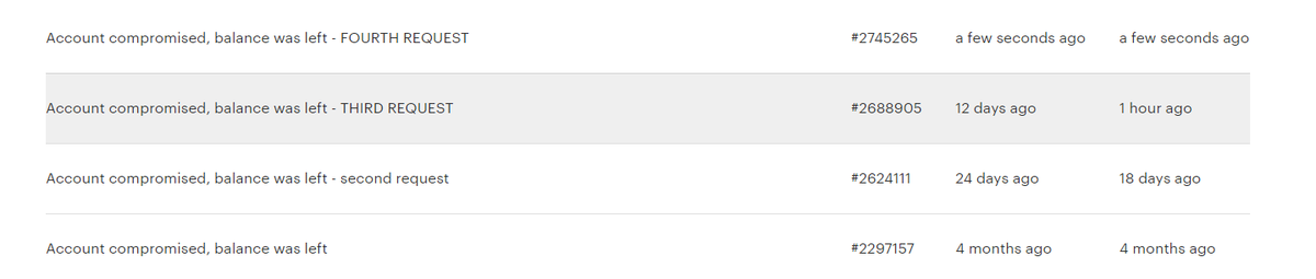 EricMedeiros1's tweet photo. @EtsyHelp @Etsy I guess fourth ticket is the charm? https://t.co/tGgd6LZ78J