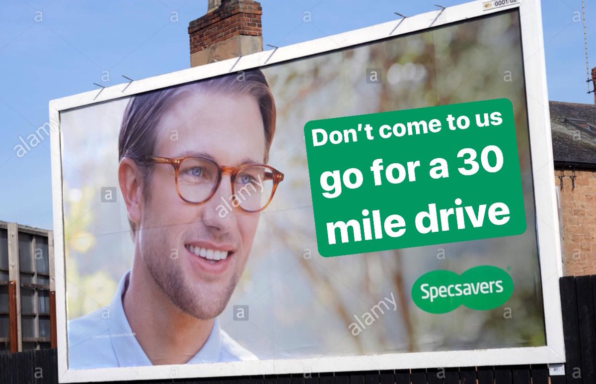 errongordon's tweet image. Astonishing new ad campaign from Specsavers...