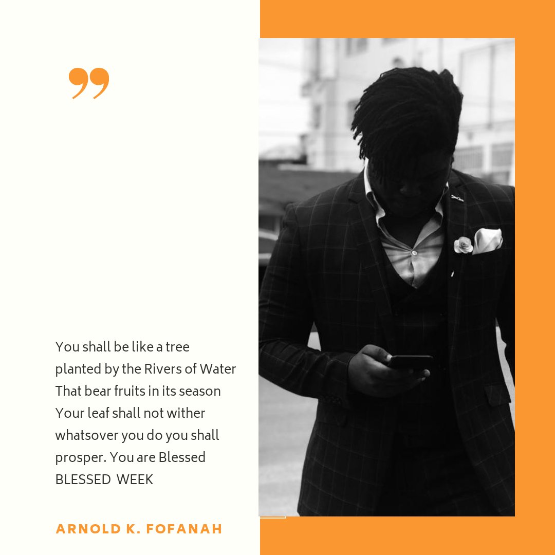 akfofanah108's tweet image. BLESSED WEEK FAMILY
#jesusalone