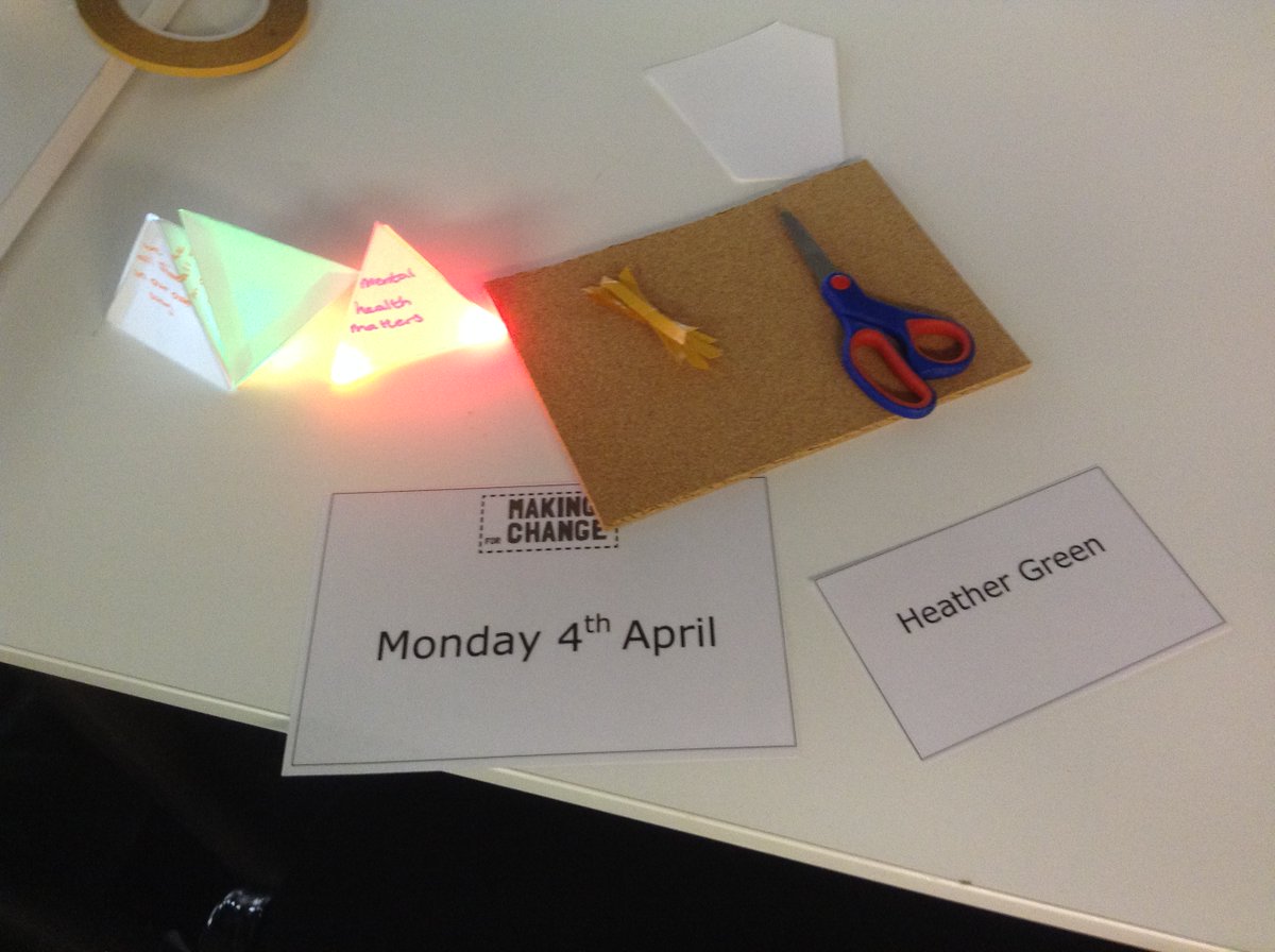 CraftspaceYouth's tweet photo. "Don't be afraid of what you don't understand"
Heather called for more education on mental health for children, showing it's not something to be afraid or ashamed of - moving to a more understanding environment & society.
#Craftivism #MakingforChangeExpo #MentalHealthAwareness https://t.co/7pbn5JiVoK