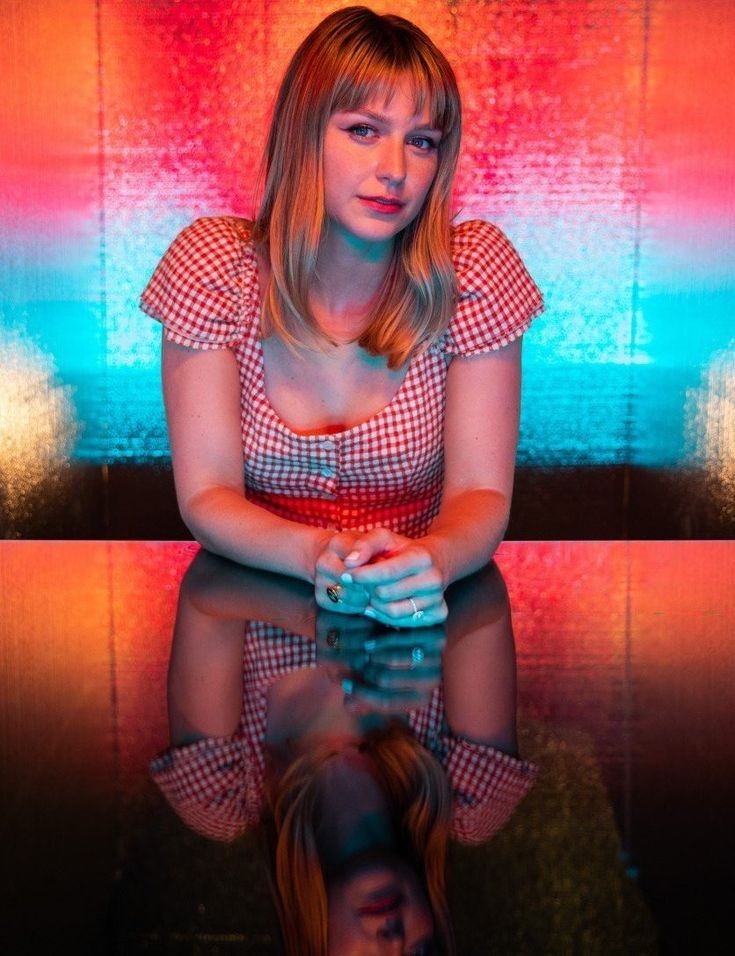 Melissa Benoist as album Colores by J Balvin: a Thread
