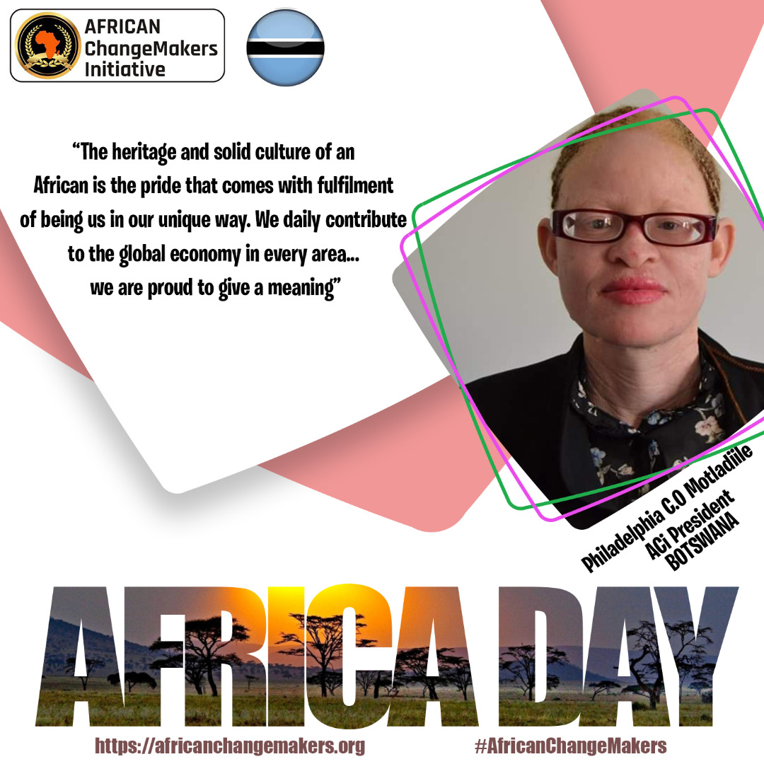 ChangemakerLead's tweet photo. Philadephia Motladiile - ACi Botswana Chapter President celebrate Africa Day with Botswanian alumnus and the rest of Africa.
#AfricanChangeMakers #AfricaDay #ACiBotswanaChapter
#socialimpact #ACiAlumni #ACiMembers #ACiChapters
#Changemakers #Africayouth #Africa #changemaking https://t.co/xJGQhITuBE