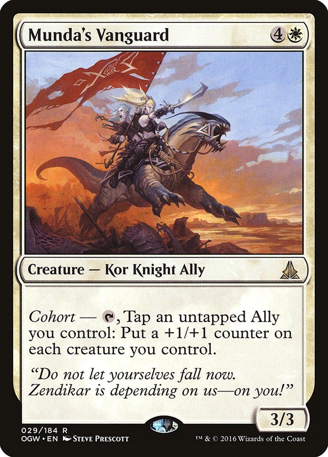 #4: CohortThe problem: Where to begin! It's a tap ability making you wait, it needs an Ally to do anything, AND it taps 2 creatures. It should have a big reward.The fix: Print a 4-CMC creature with haste that Cohorts to put a -1/-1 counter on each creature you don't control.