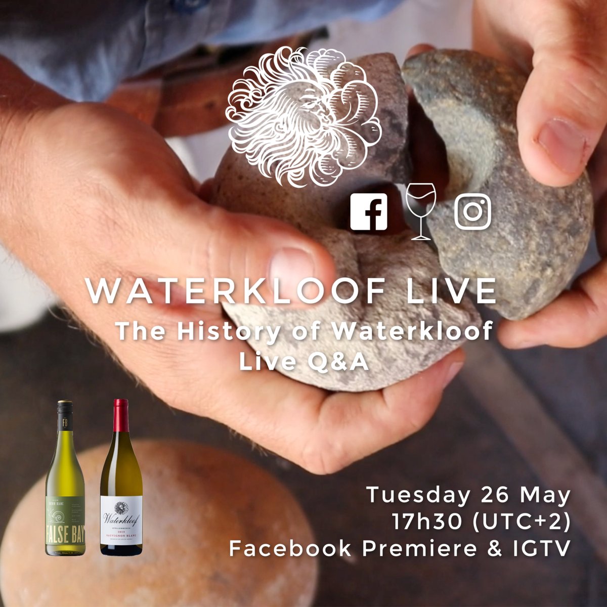 We’re going back to our roots - decades, centuries and millennia back - in this week’s edition of #WaterkloofLive!

WHEN: Tuesday 26 May 𝟭𝟳𝗵𝟯𝟬 (Cape Town time)
WHERE: Facebook Premiere &amp; IGTV