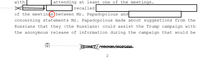 6/ But it was just speculation. Now we have the EC though and it speaks of "meetings" in the plural in which Papa is supposed to have talked about alleged Russian assistance. We know that Downer only met Papa once so that suggests the EC info did not come from Downer alone.