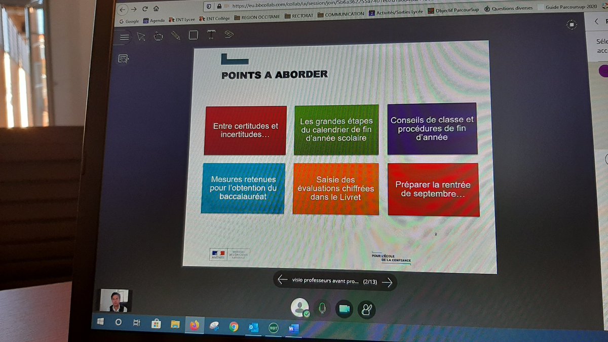 On ne s'ennuie pas à Mirande 😉 Après le collège, c'est au tour des équipes du lycée de se réunir, pour aborder la possible réouverture en juin 😷 & le calendrier 📆 de fin d'année: conseils, affectation/orientation, livret scolaire, contrôle continu & examens, prépa #Rentrée2020