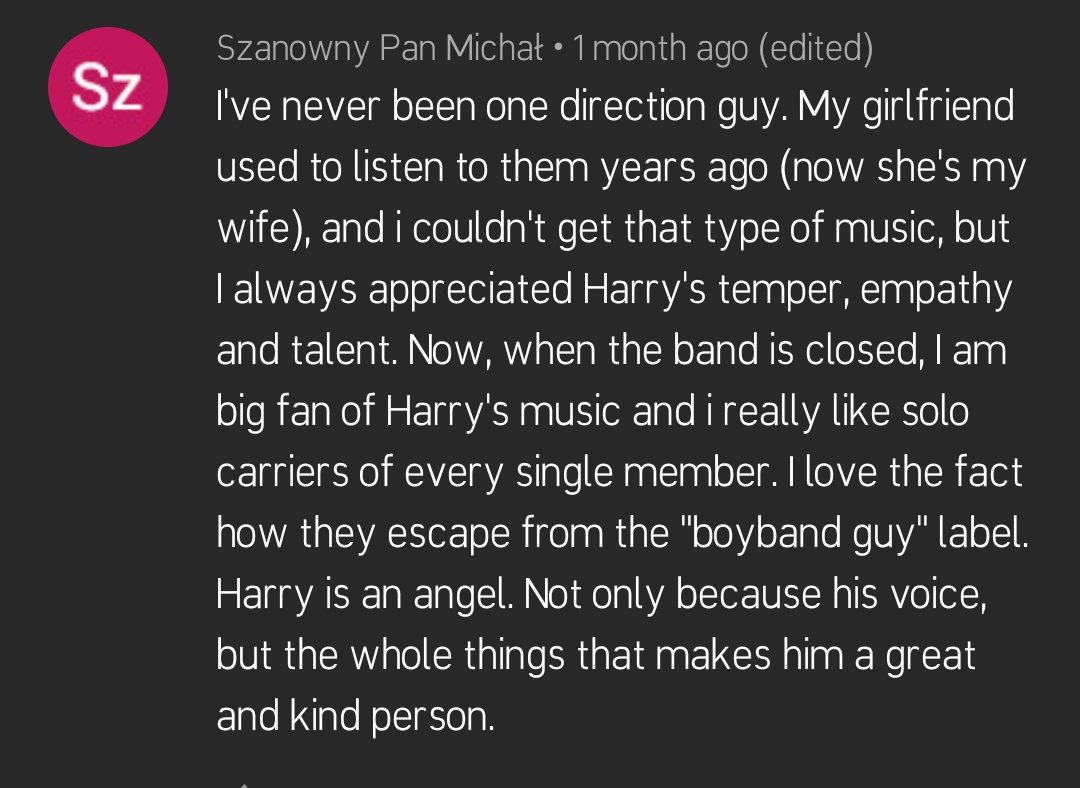 beautiful comments under harry styles' mv and reaction videos: a thread