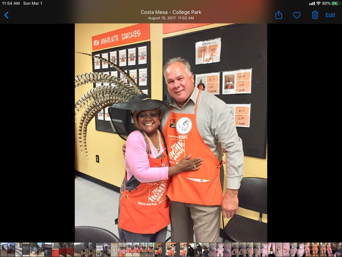 Happy 1st Anniversary Gregory Shaffer !!!  All of Home Depot’s are proud of your strength - YOU ARE THE “COME BACK KID” !!