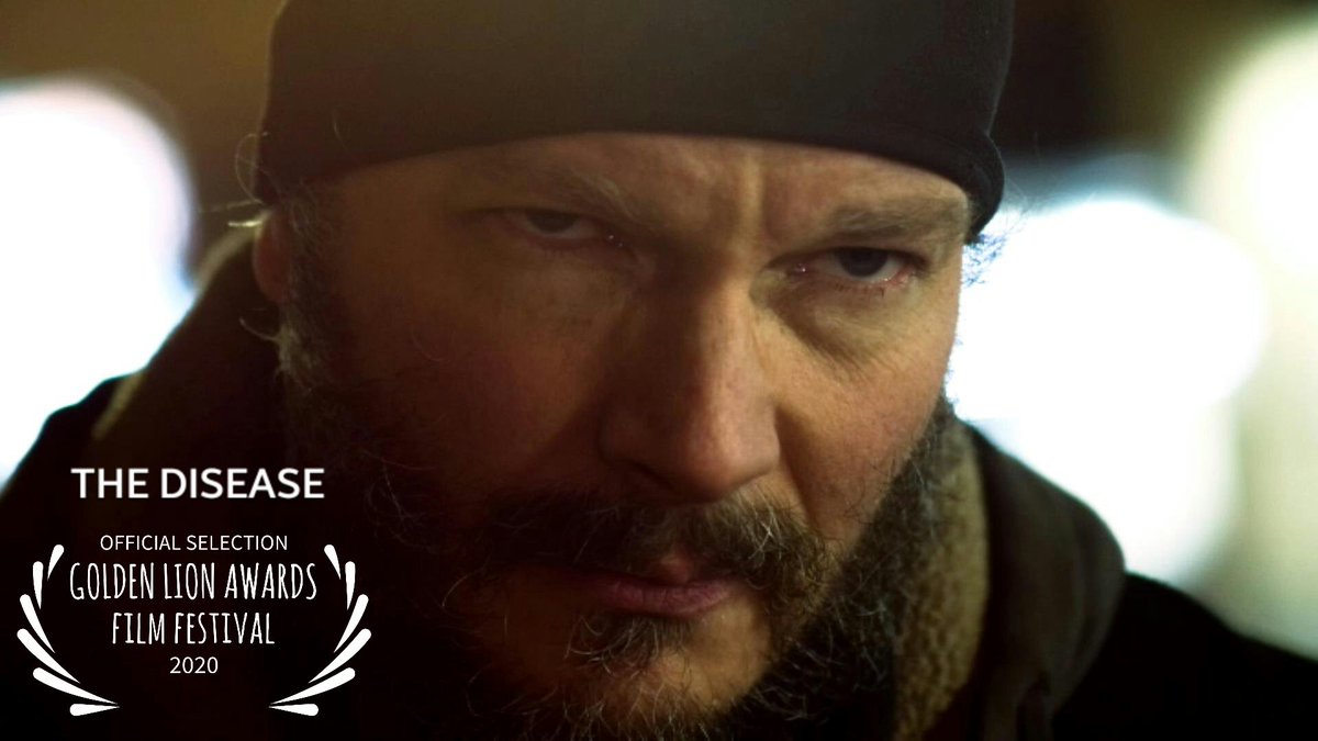 "The Disease"
written and directed by
Thomas Furman
produced by and starring
Kevin Lucero Less

Official Selection
The Golden Lion Awards
Film Festival 2020
Cincinnati, OH

A man tries to outrun that of which he cannot live without.

a Thomas Furman film