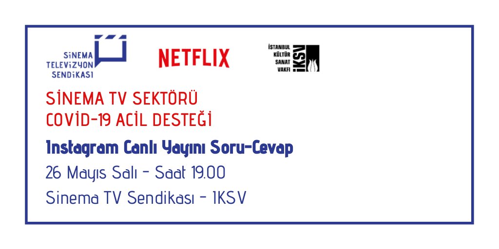 #SinemaTVSektörüCovid19AcilDesteği