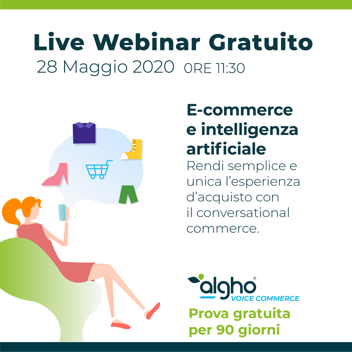 QuestIT_Siena's tweet photo. 📣 LIVE WEBINAR GRATUITO “E-commerce e intelligenza artificiale: rendi semplice e unica l’esperienza d’acquisto con il Conversational Commerce”➡️https://t.co/HWcBFzUO65
🗓️28 Maggio ore 11.30, scopri i vantaggi di di applicare #AI al tuo #ecommerce in diversi settori con #QuestIT https://t.co/AaIJRI29Bm