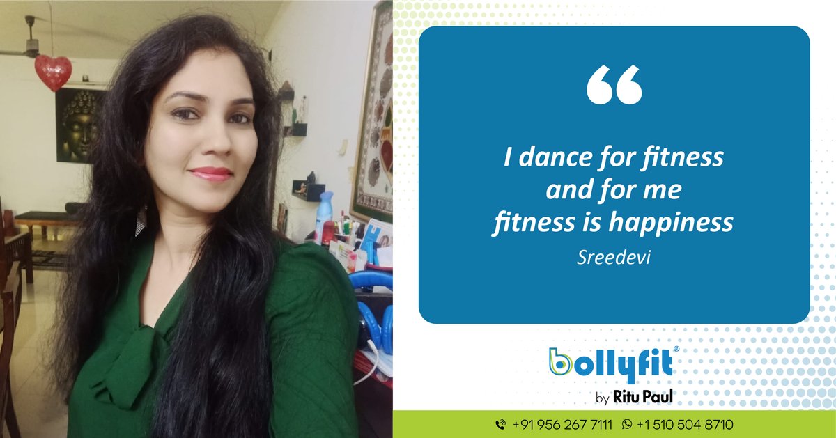 Bollyfitkochi's tweet photo. Being fit is more than just a physical state of being, it’s an emotional as well. Sreedevi finds happiness and #fitness in dance.

To know more about #Bollyfit. Call +91 956.267.7111 or WhatsApp +1 .510.504.8710 for more information about our live Zoom classes. https://t.co/rBogT95ax7
